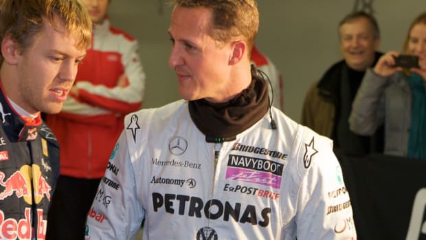 Michael Schumacher and Sebastian Vettel